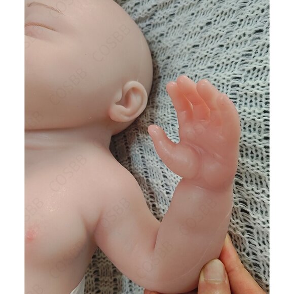 3.5kg Full Body Silicone Sleeping Newborn 45cm Cute Reborn Baby Dolls Girl Dolls - Picture 16 of 16